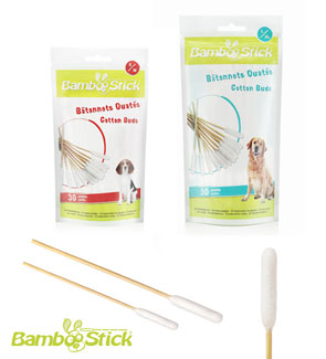 Bamboo Sticks Cotton Swabs for Dogs and cats