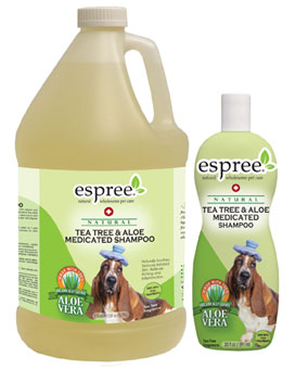 Espree Tea Tree and Aloe Medicated Shampoo for Dogs