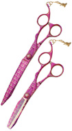 Kenchii Pink Poodle Dog Grooming Shears