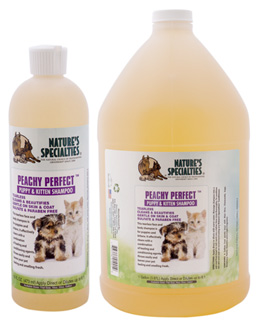 Natures Specialties Peachy Perfect Tearless Pet Shampoo