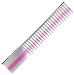 Utsumi 9 Inch Quarter Comb with Pink Line